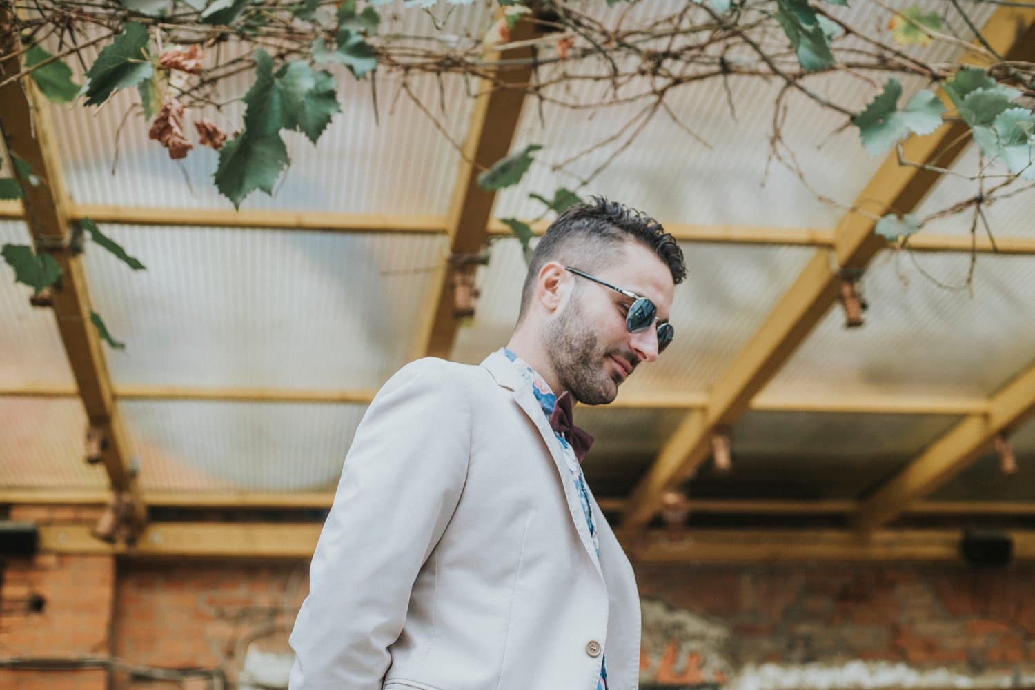 Intimate elopement moment