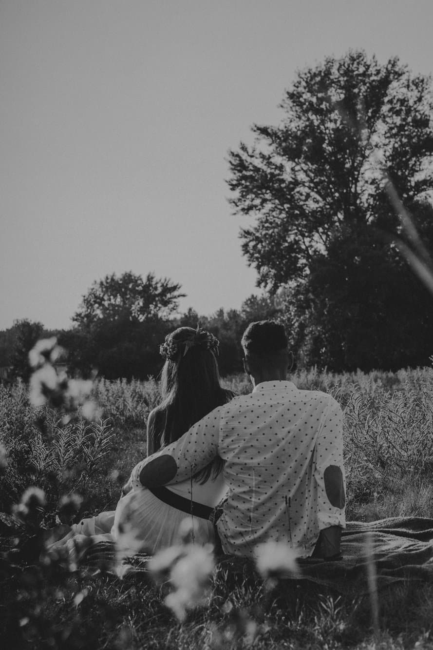 Countryside couple portrait