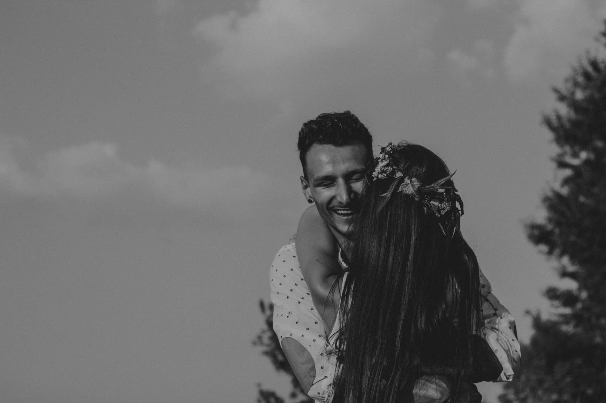 Engagement candid moment