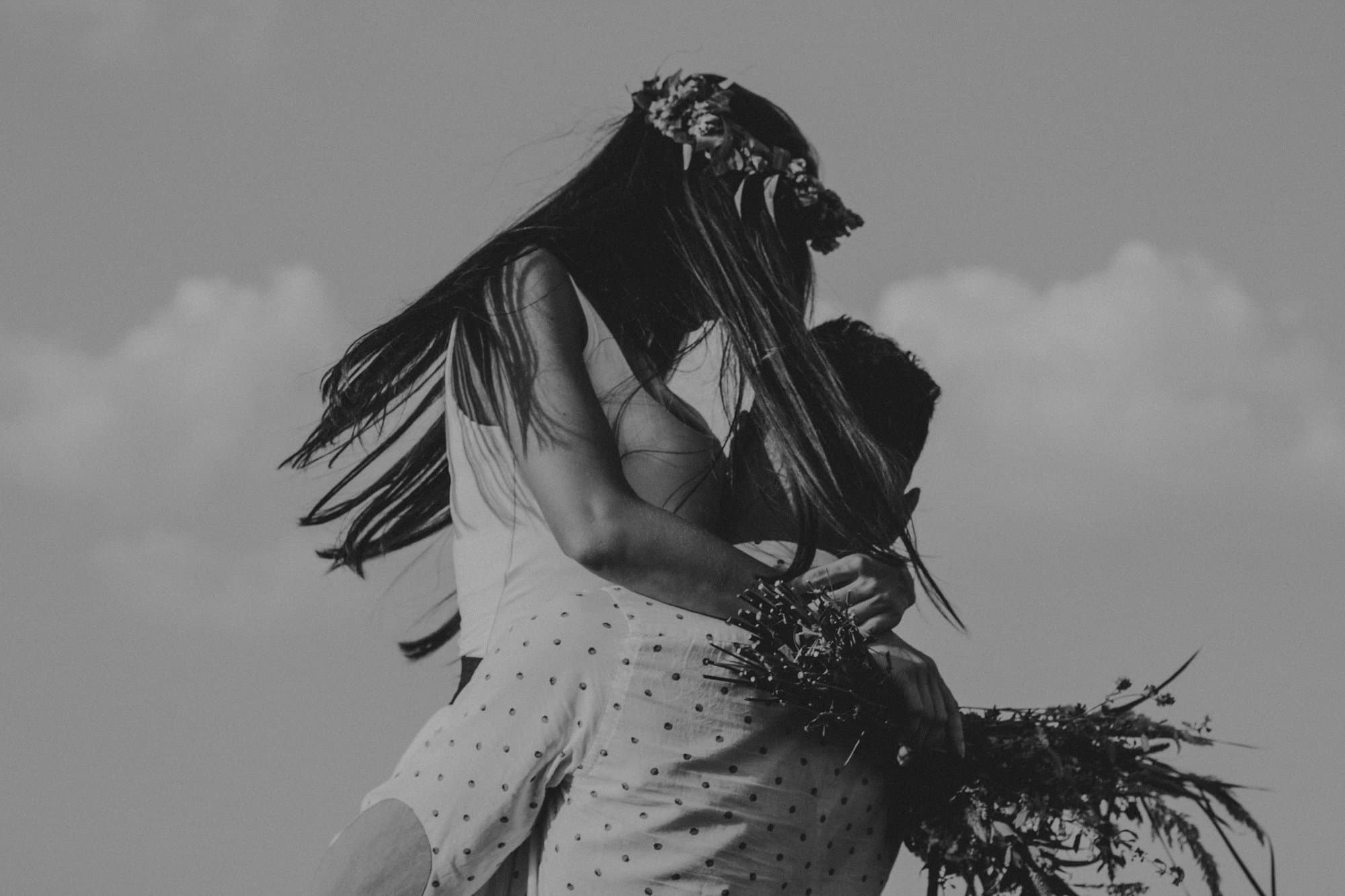Engagement couple nature