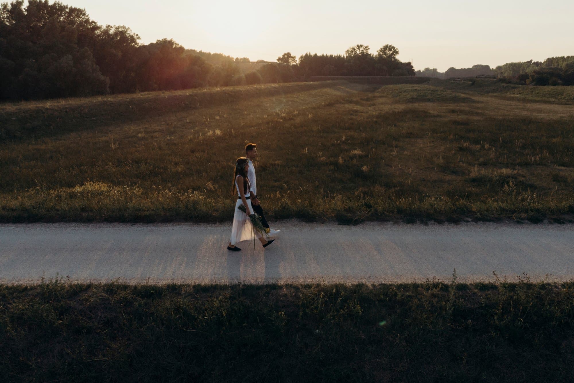 Engagement walking together
