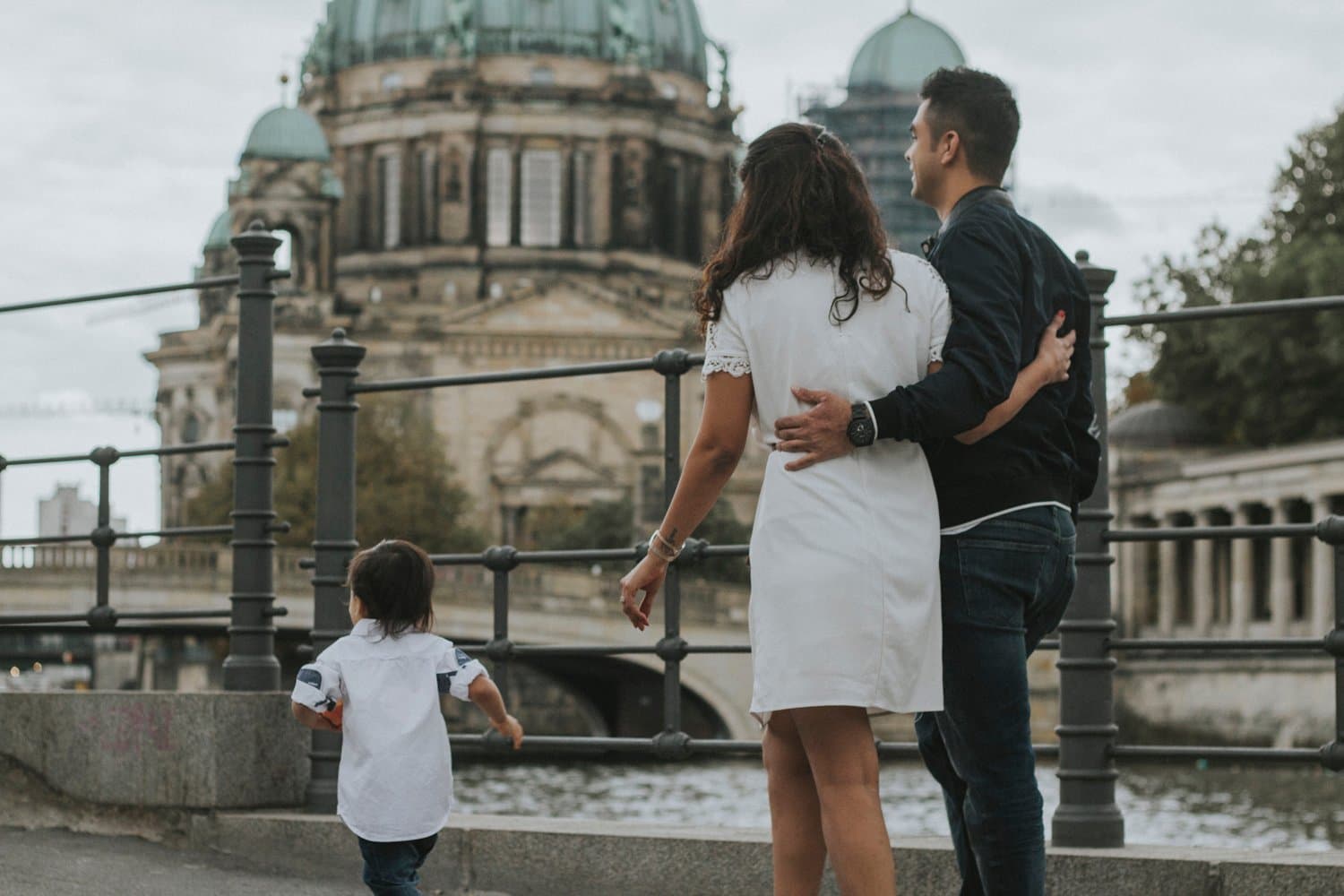 Family walking together