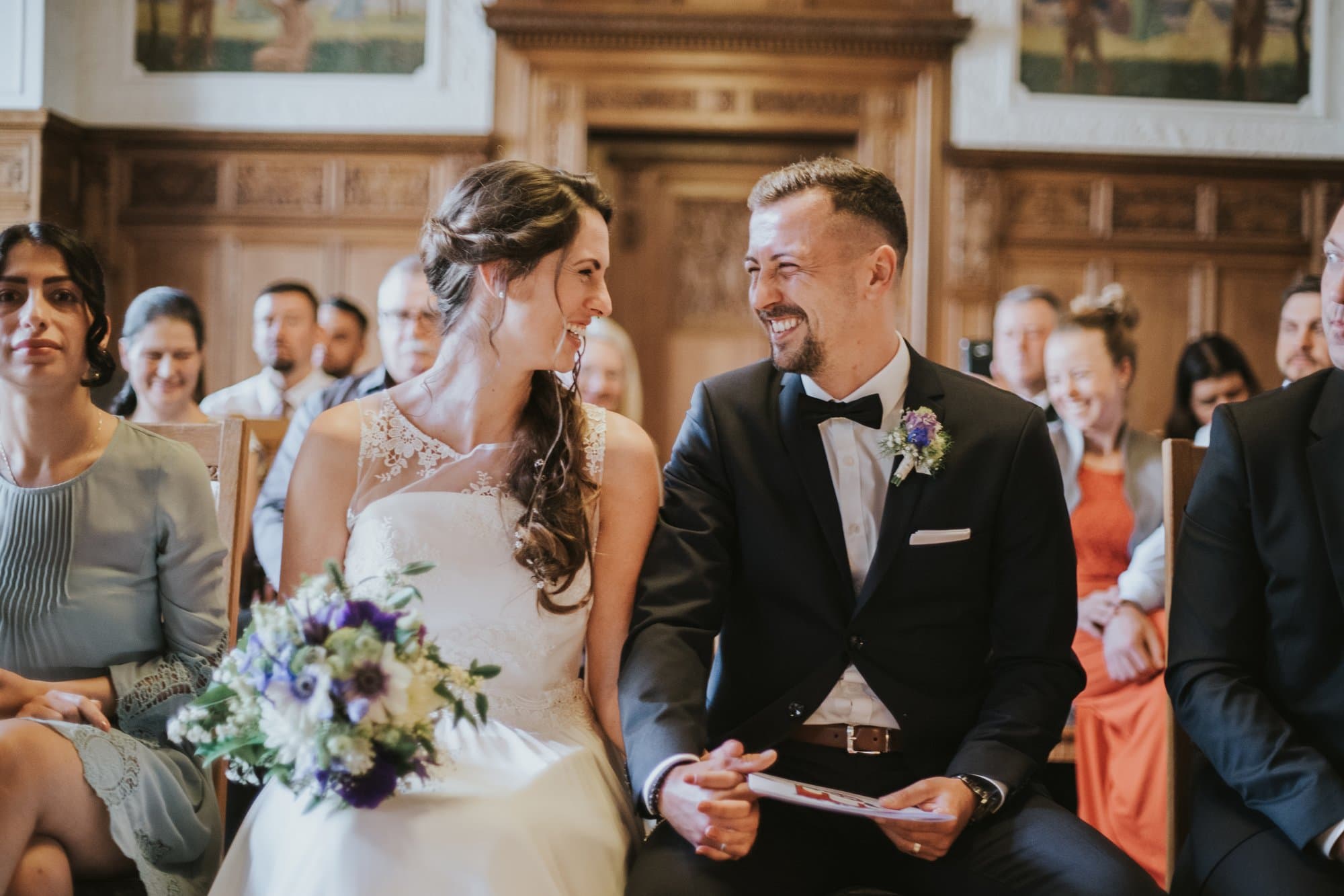 Wedding candid moment