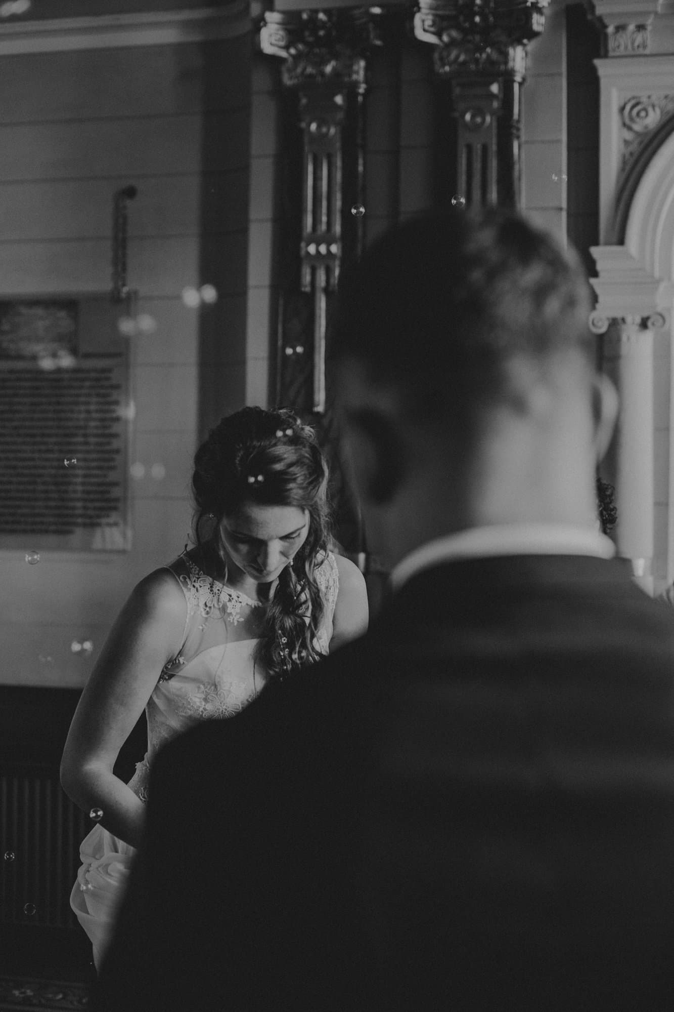 Wedding couple tenderness