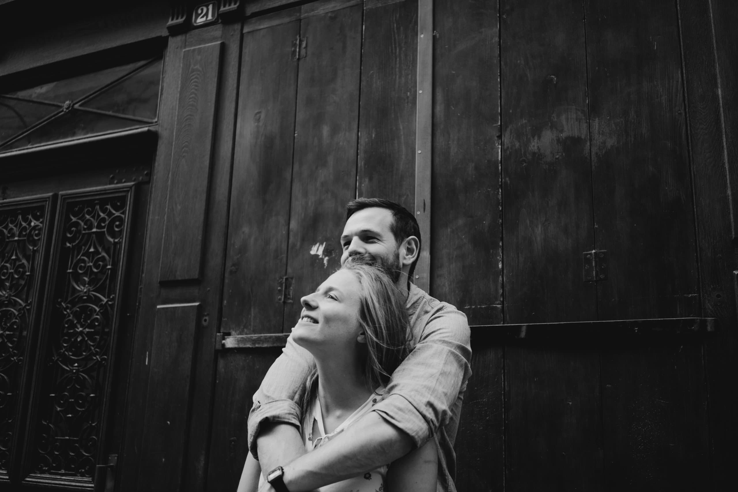Couple portrait Strasbourg cathedral
