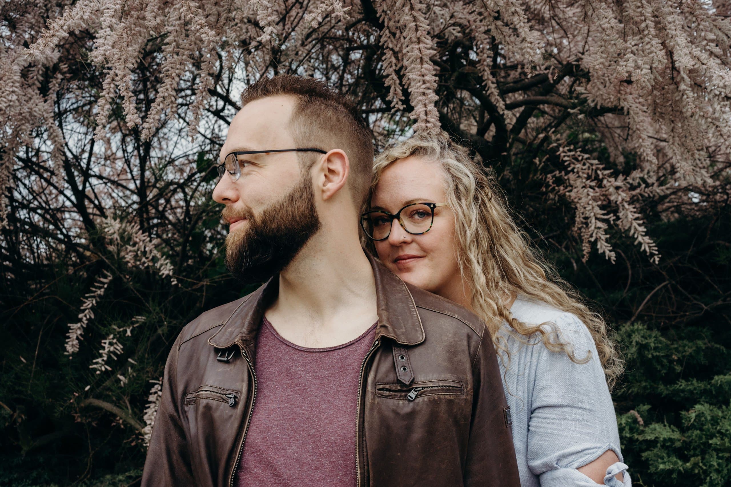 Engagement session outdoors